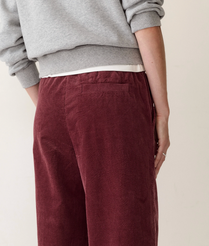Allison Corduroy Trouser in Merlot