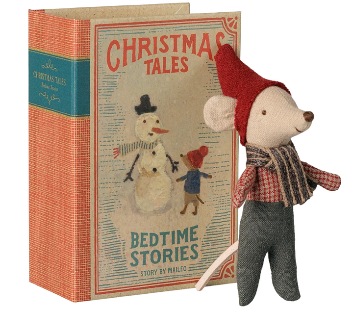 Christmas Mouse, Baby in Book