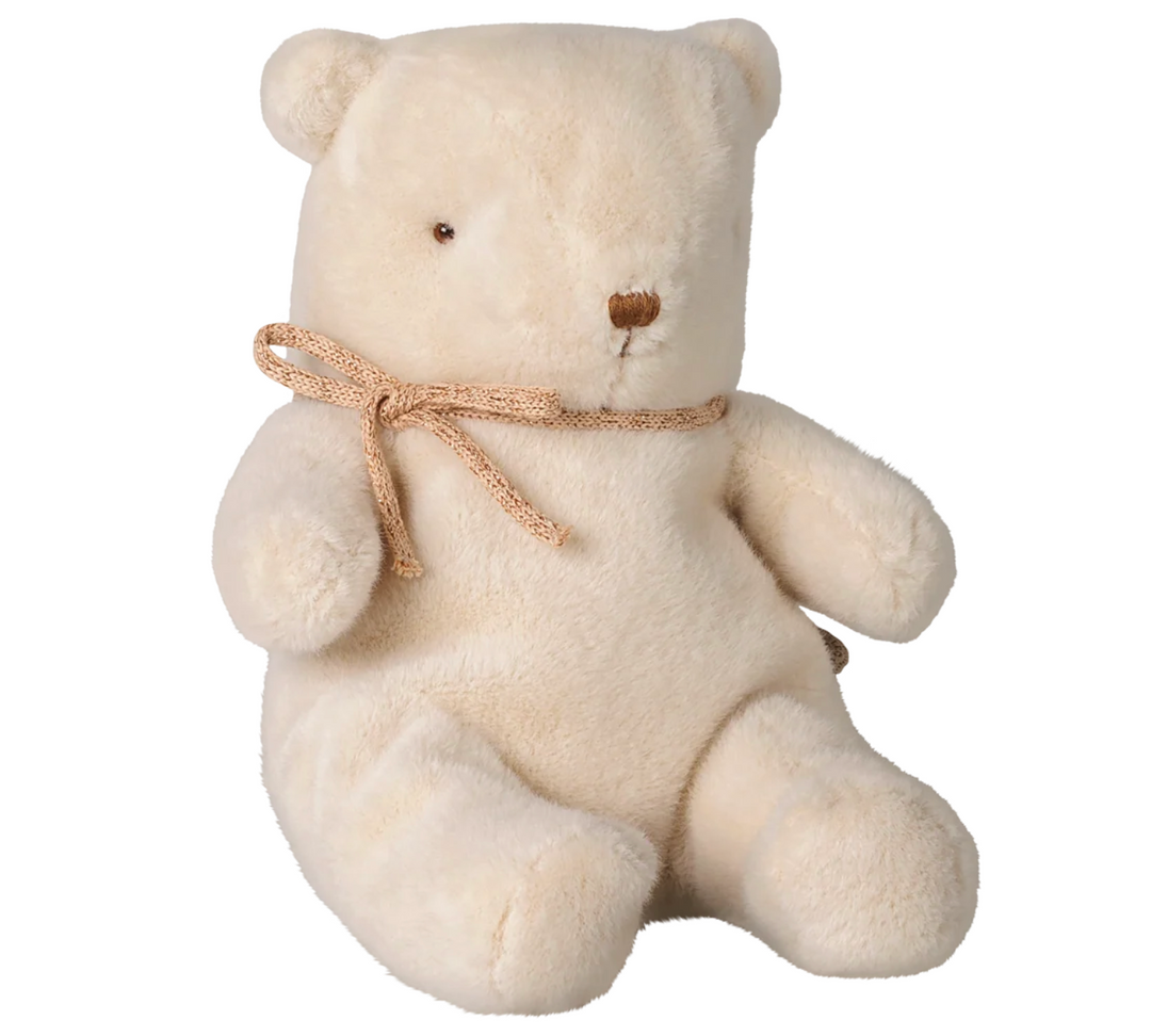 Teddy Bear Plush, Small, Off White