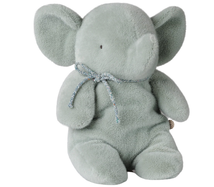 Elephant Plush, Medium, Soft Mint
