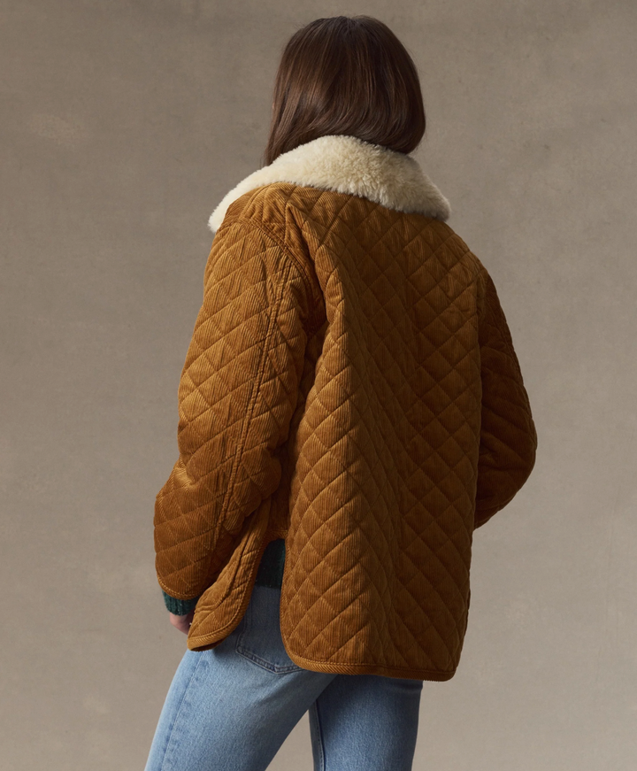 Reese Quilted Jacket in Bronze