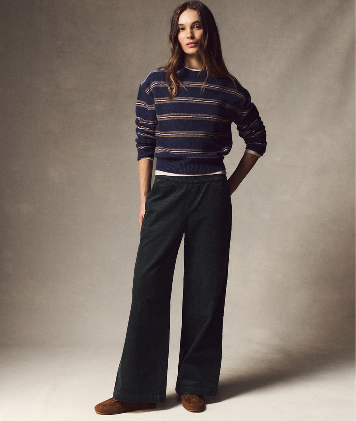 Allison Corduroy Trouser in Forest