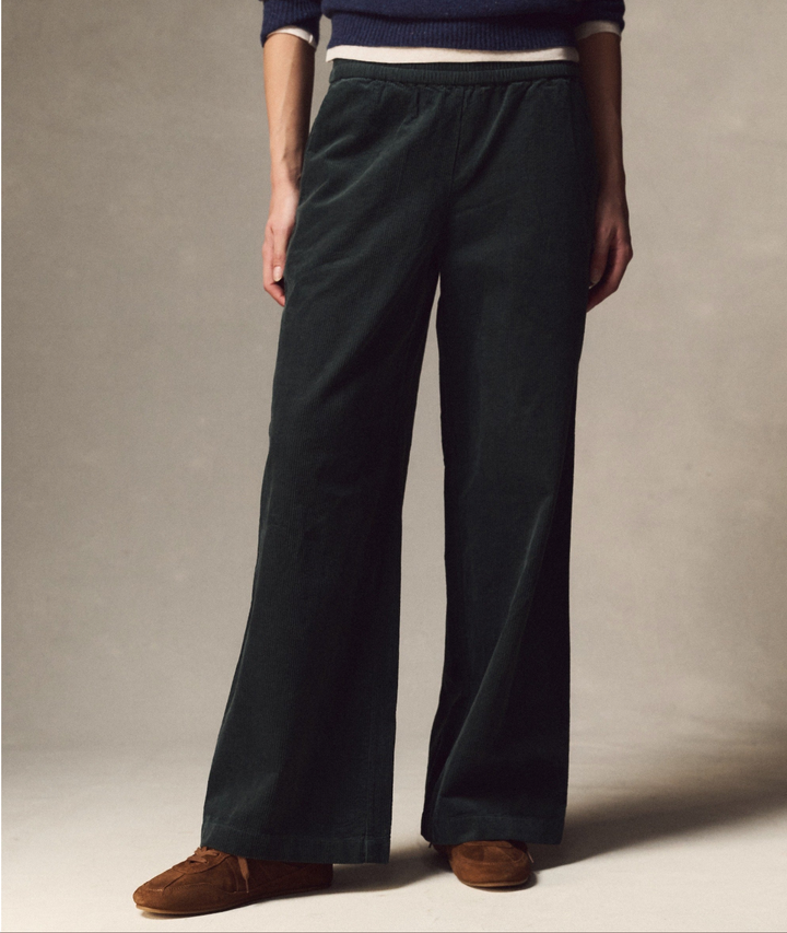 Allison Corduroy Trouser in Forest