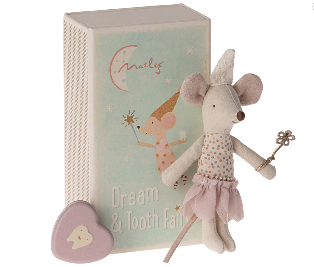 Tooth Fairy Mouse in Match Box (Two Colors)