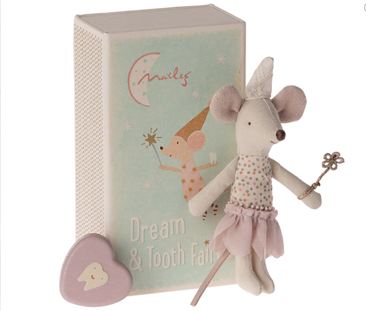 Tooth Fairy Mouse in Match Box (Two Colors)