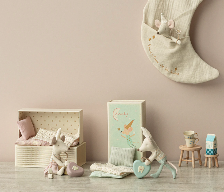 Tooth Fairy Mouse in Match Box (Two Colors)