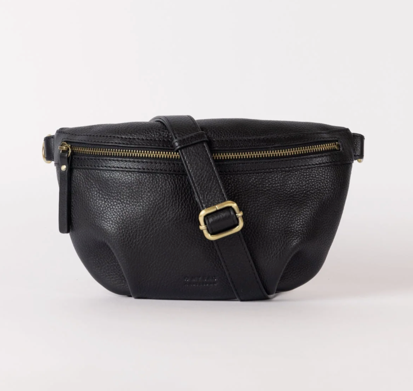 Milo Leather Bum Bag in Cognac or Black