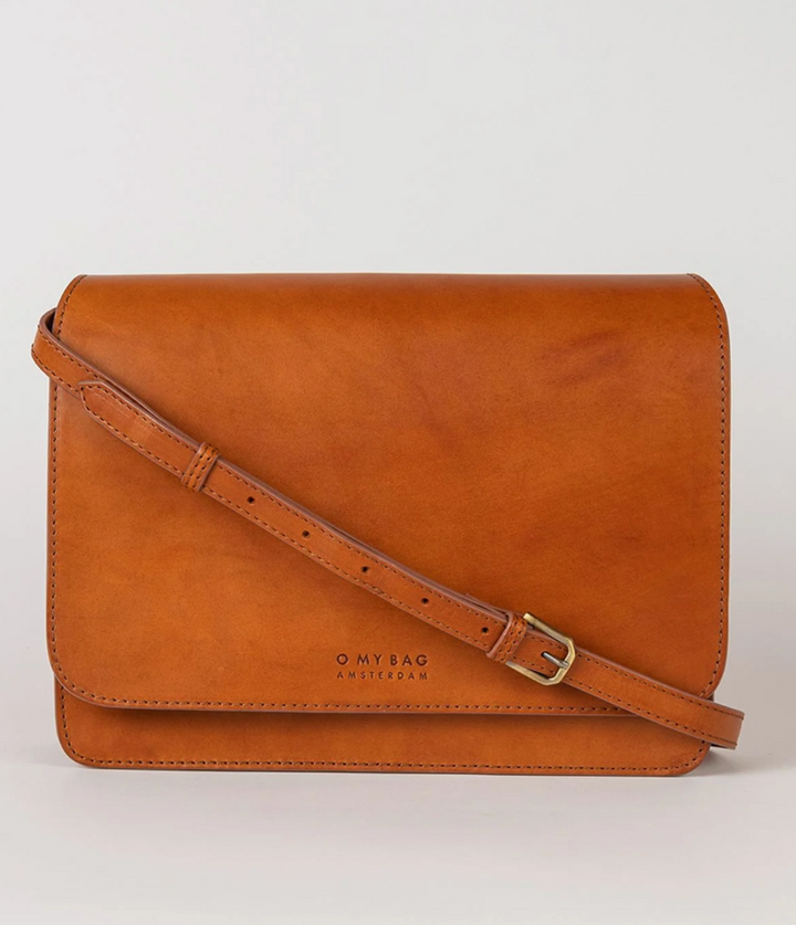 Audrey Checkered Strap Leather Bag