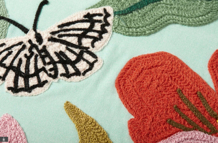 Primrose Pillow in Mint