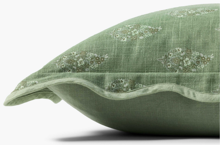 Paisley Pillow in Green