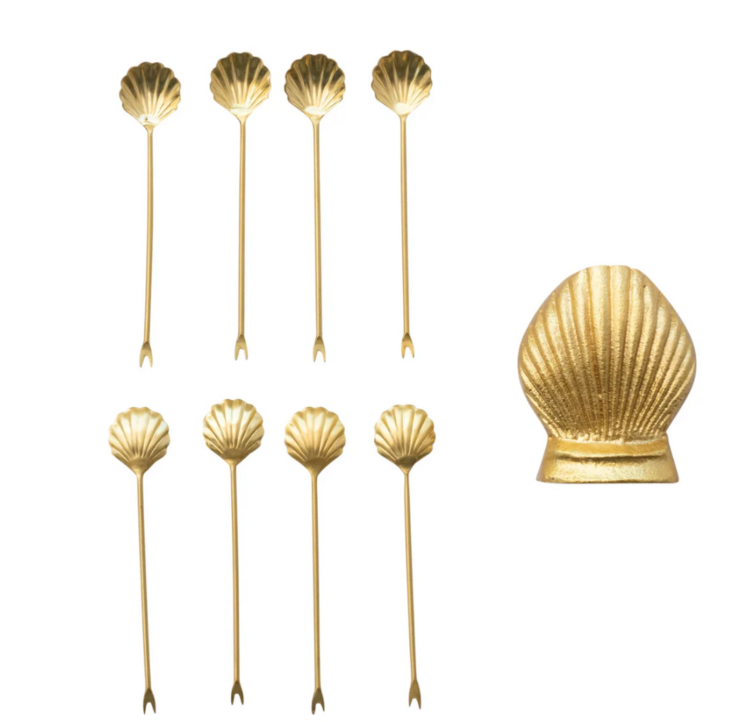 Shell Shaped Appetizer Pick Holder
