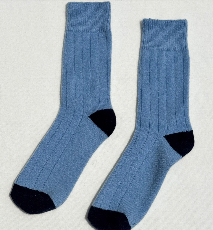 Classic Cashmere Socks in Bluebell