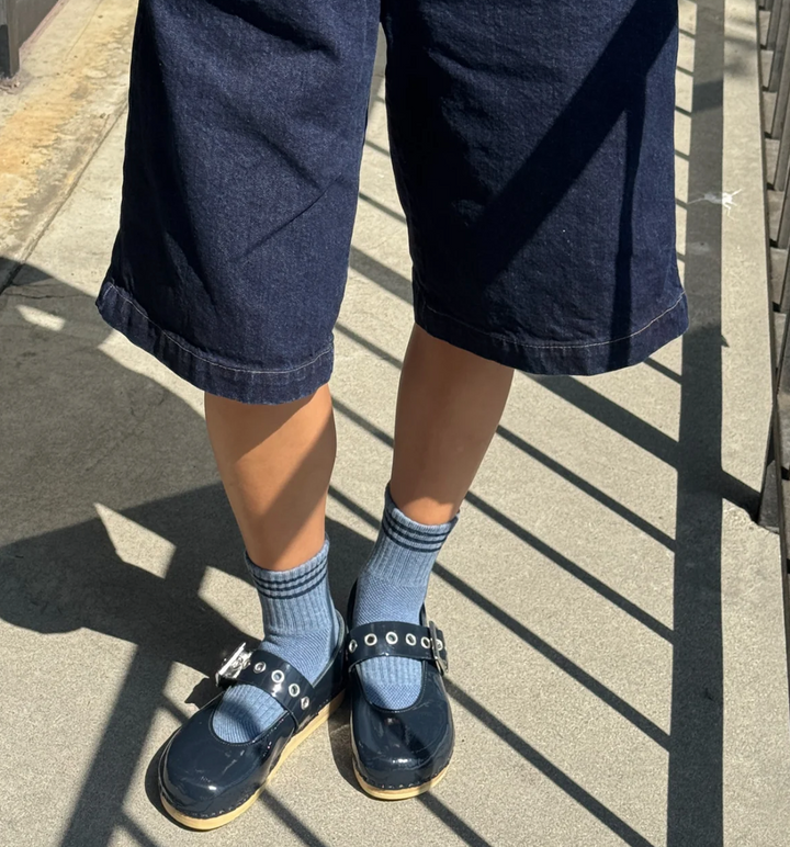 Girlfriend Socks in Indigo