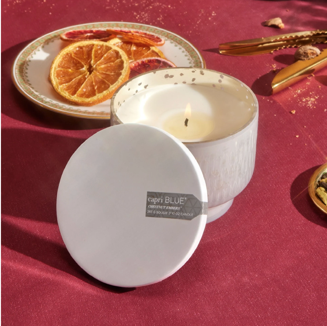 Holiday Mercury- Chestnut Embers Inverted Jar, 10 oz