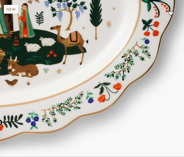 Nativity Porcelain Serving Platter