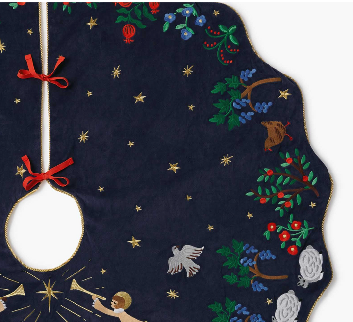 Nativity Embroidered Tree Skirt