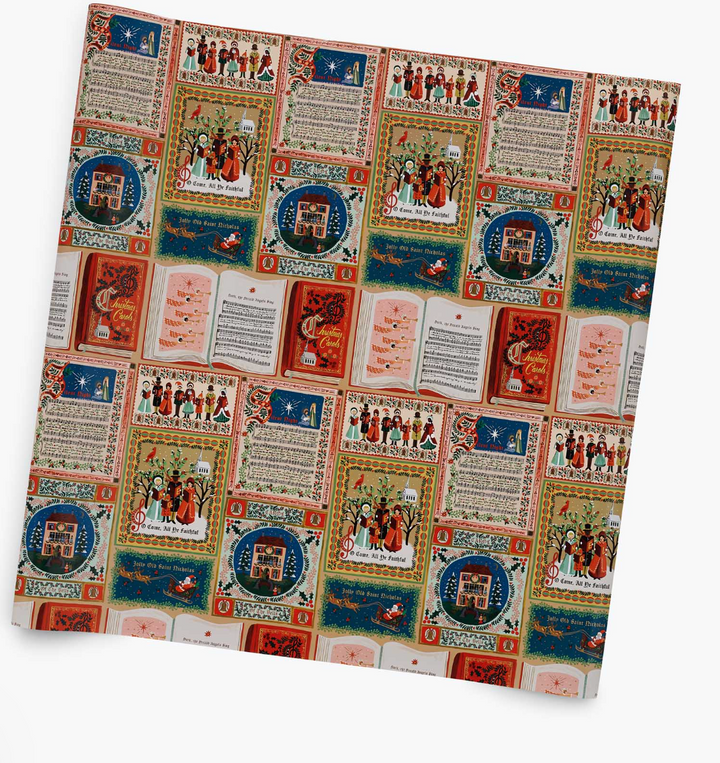 Christmas Carolers Continuous Wrapping Roll