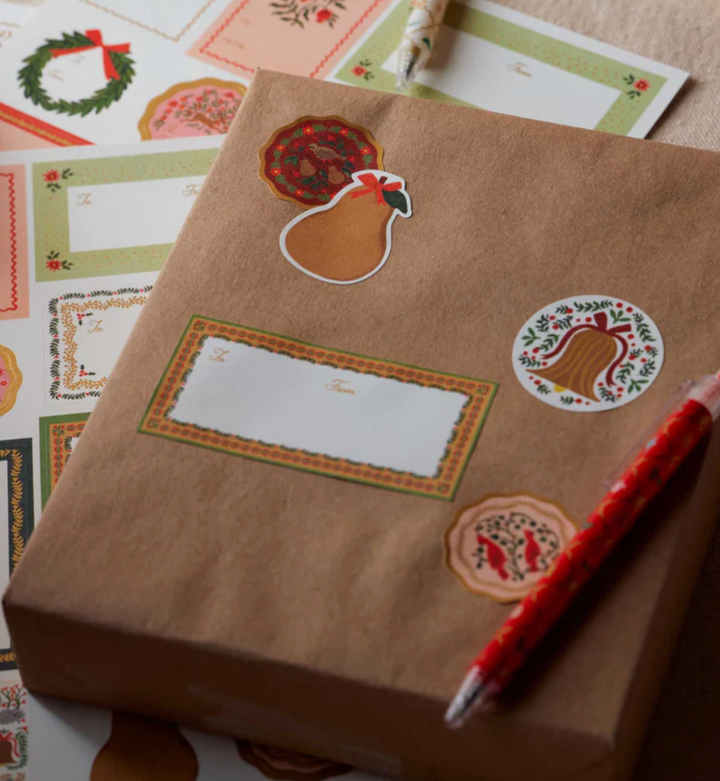Pack of 3 Christmastide Stickers & Labels