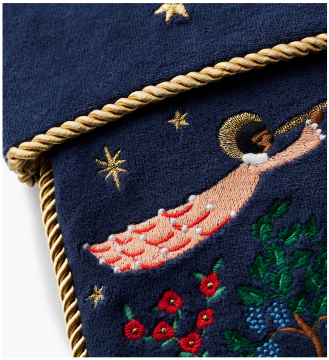 Nativity Embroidered Stocking