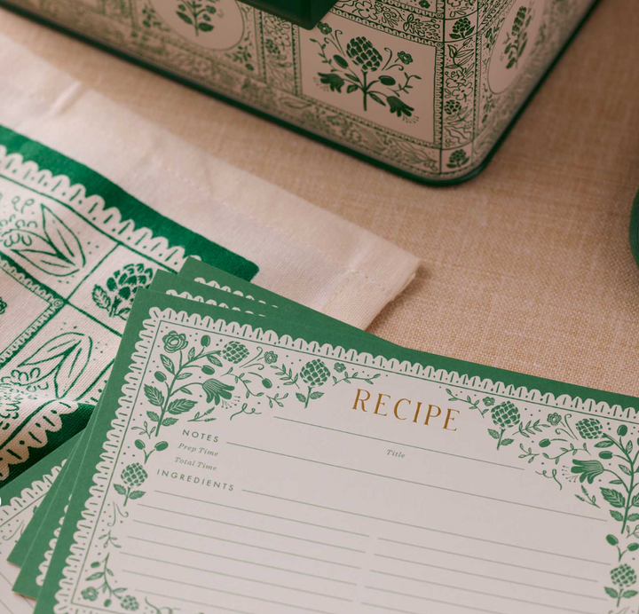 Pack of 12 Artichoke Recipe Cards