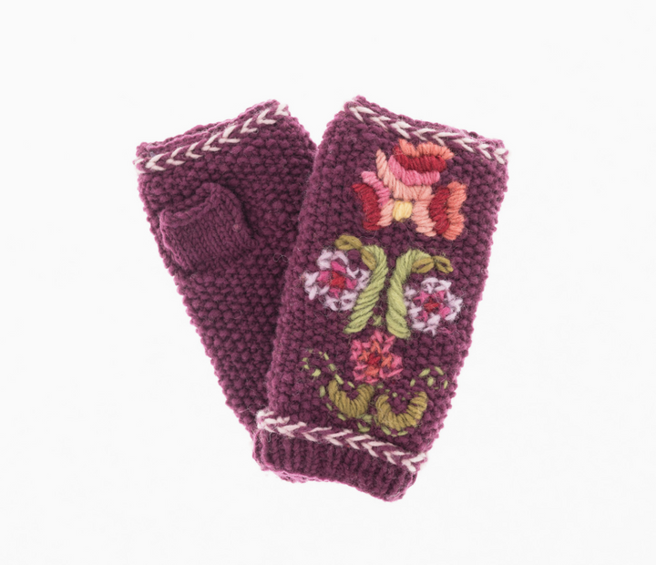 Ruthie Handwarmer in Plum