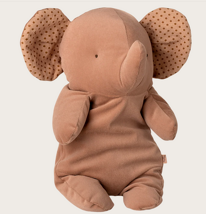 Safari Friends, Medium Elephant in Vintage Rose