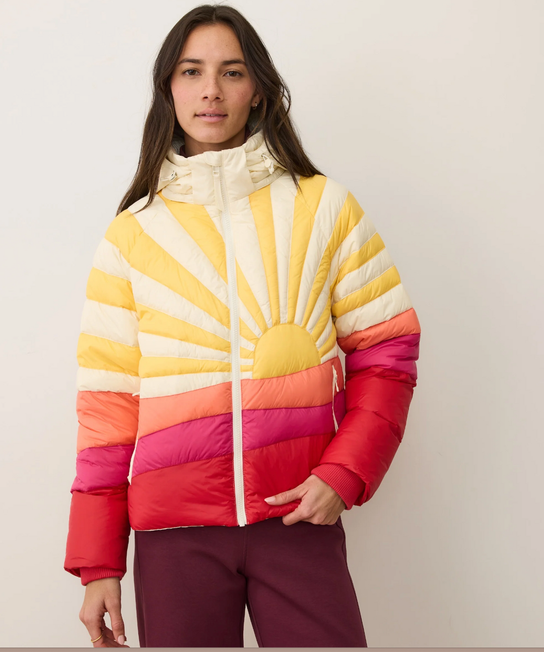 Sunbeam Puffer Jacket in Warm Burst