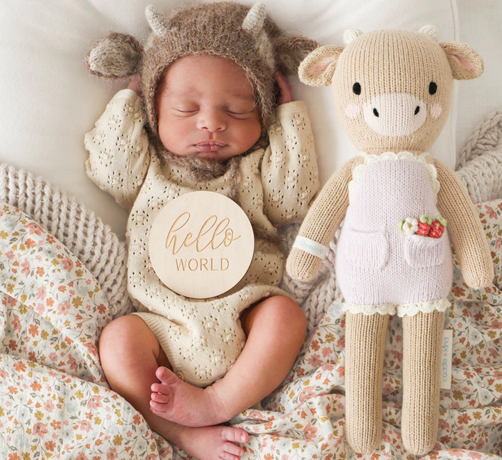 Little Ava the Cow in Lavender