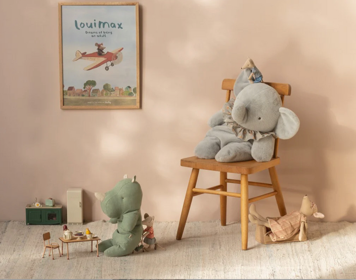 Safari Friends, Medium Rhino in Sage