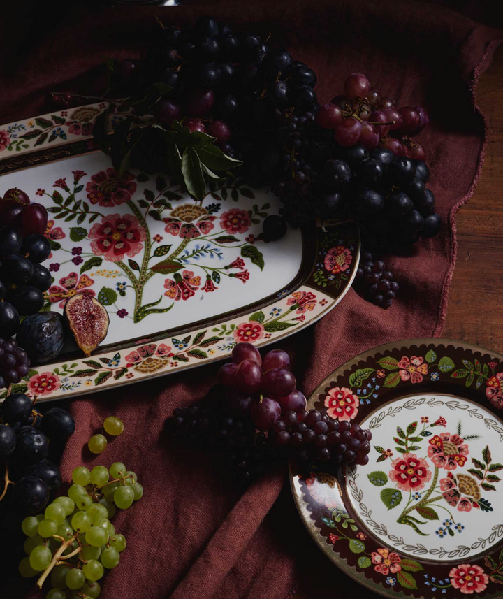 Gracie Large Porcelain Serving Platter