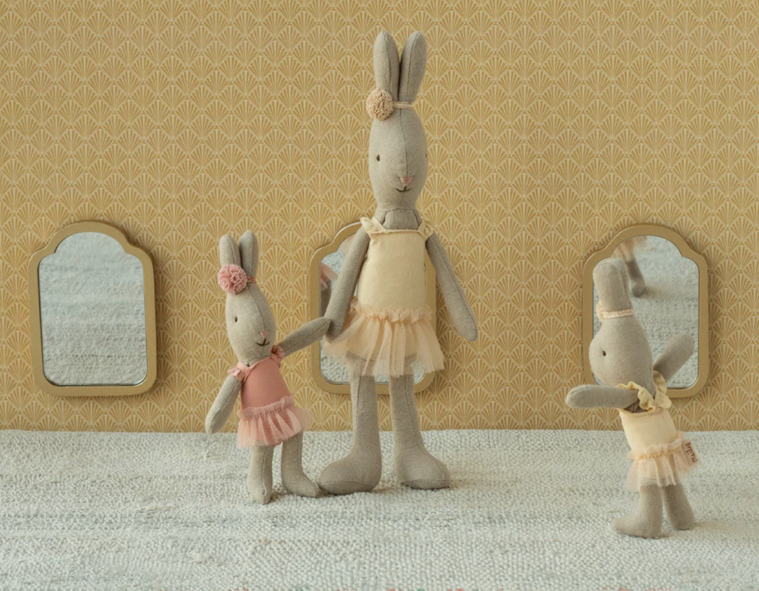 Rabbit, Micro- Ballet Suit &amp; Skirt in Cream