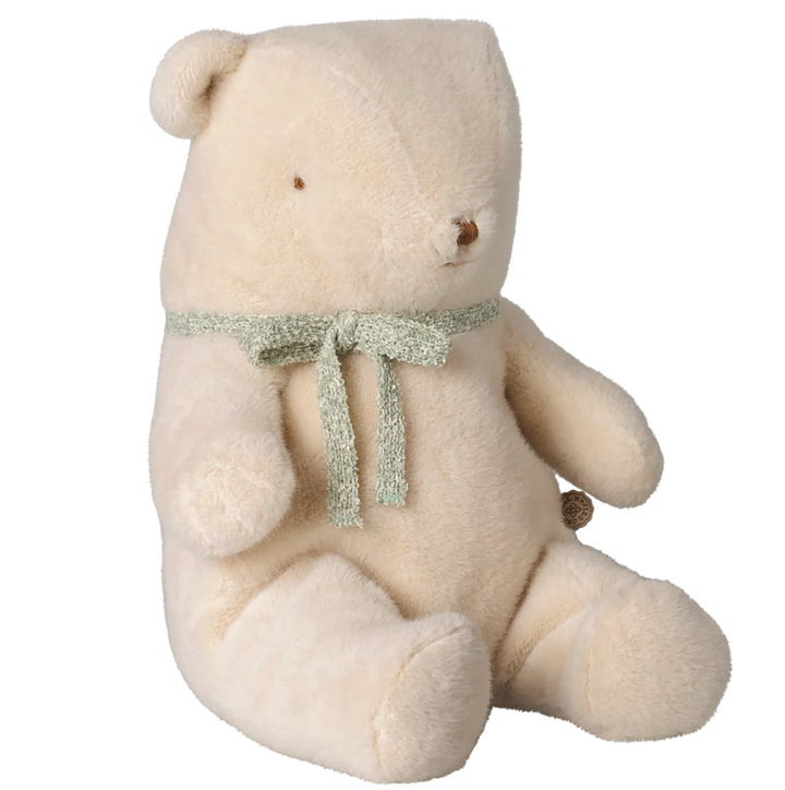 Teddy Bear Plush, Medium, Off White