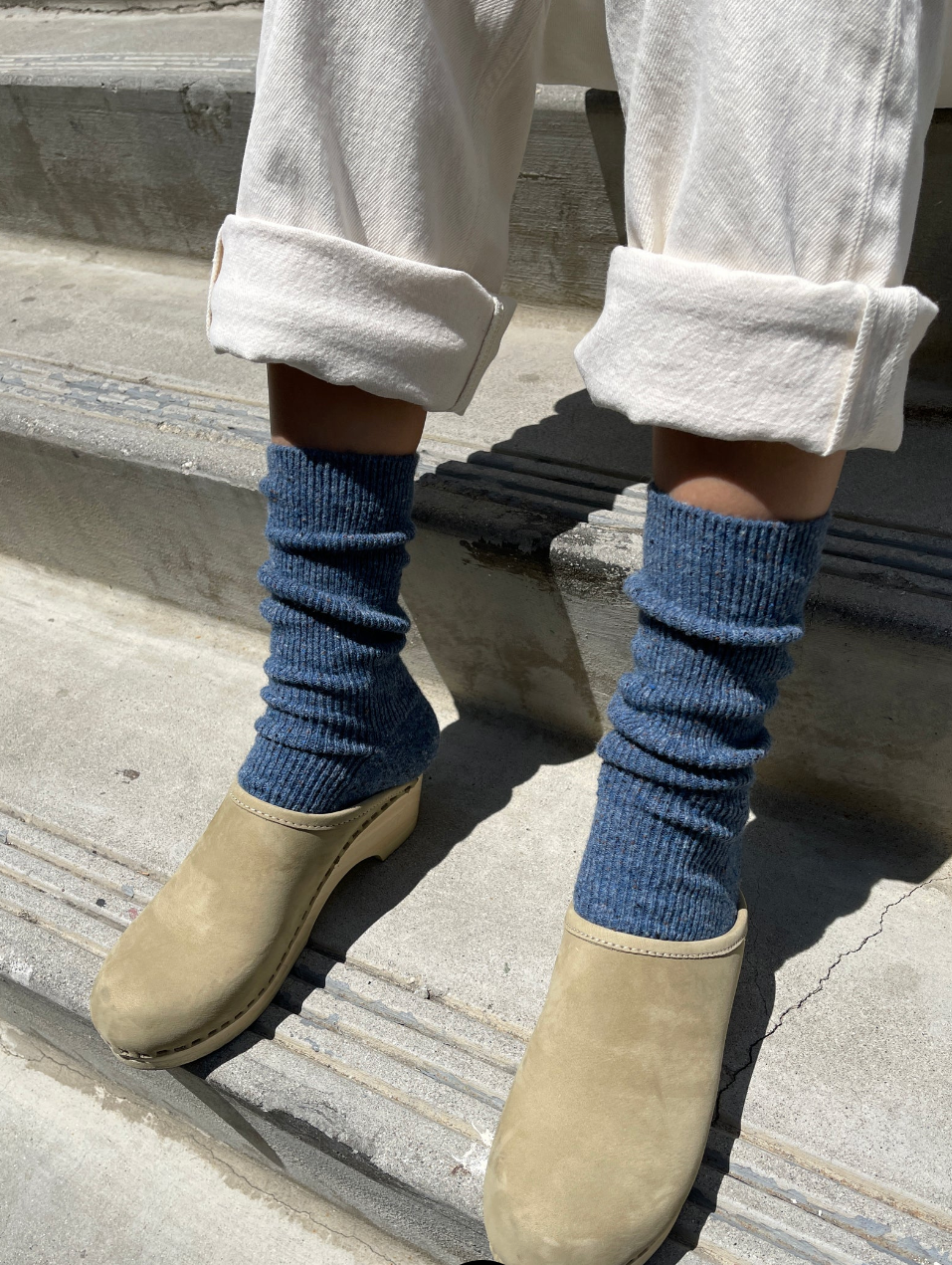 Snow Socks in Denim