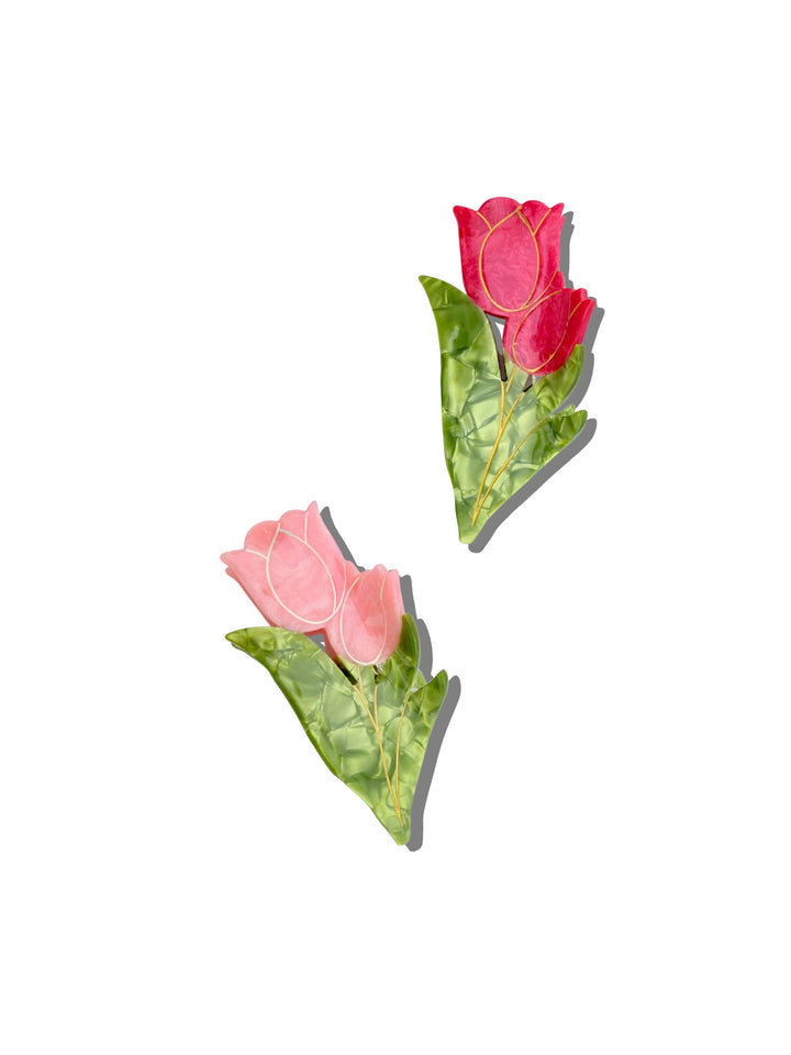 Vintage Tulips Claw Clip, 2 Colors