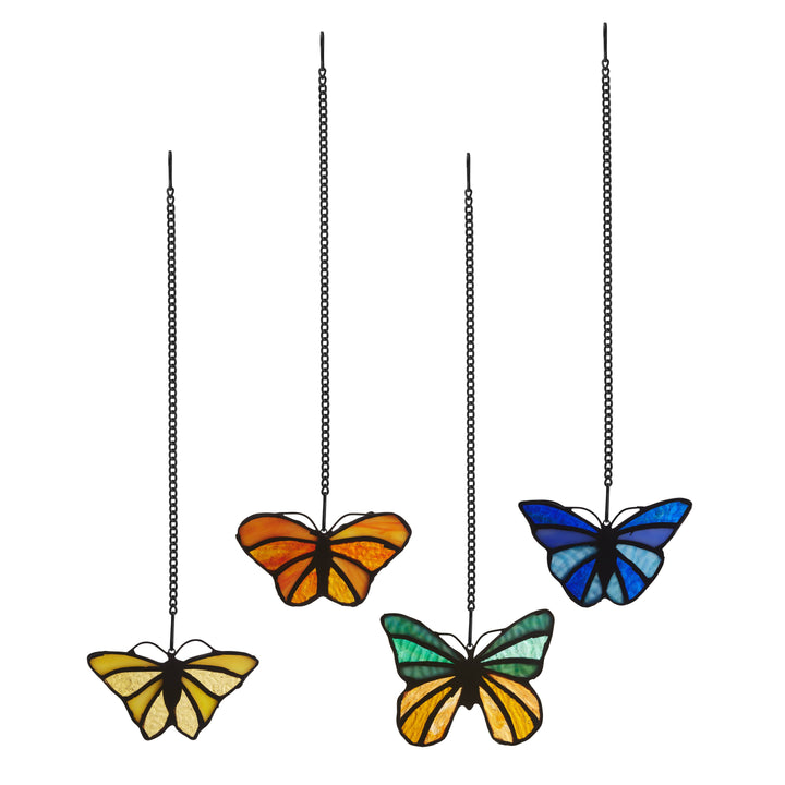 Butterfly Stained Glass Suncatcher, 4 Colors