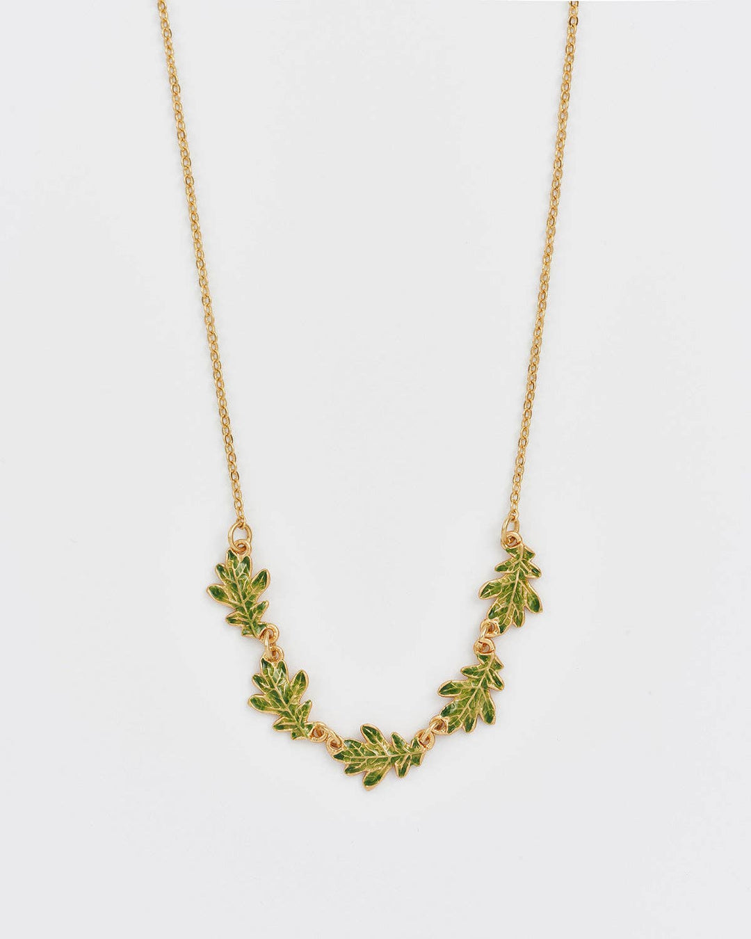Oak Leaf Choker Necklace
