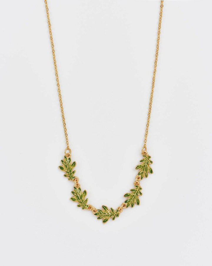 Oak Leaf Choker Necklace