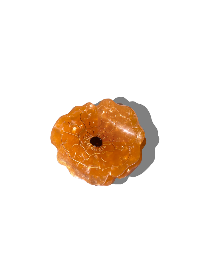 Poppy Flower Hair Clip