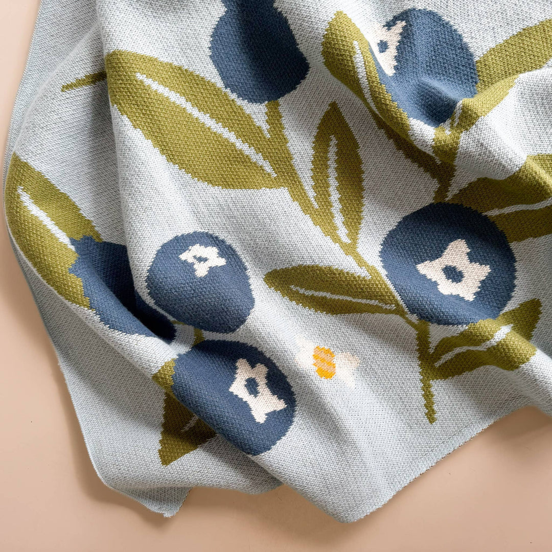 Blueberry Blanket with Harper Bear