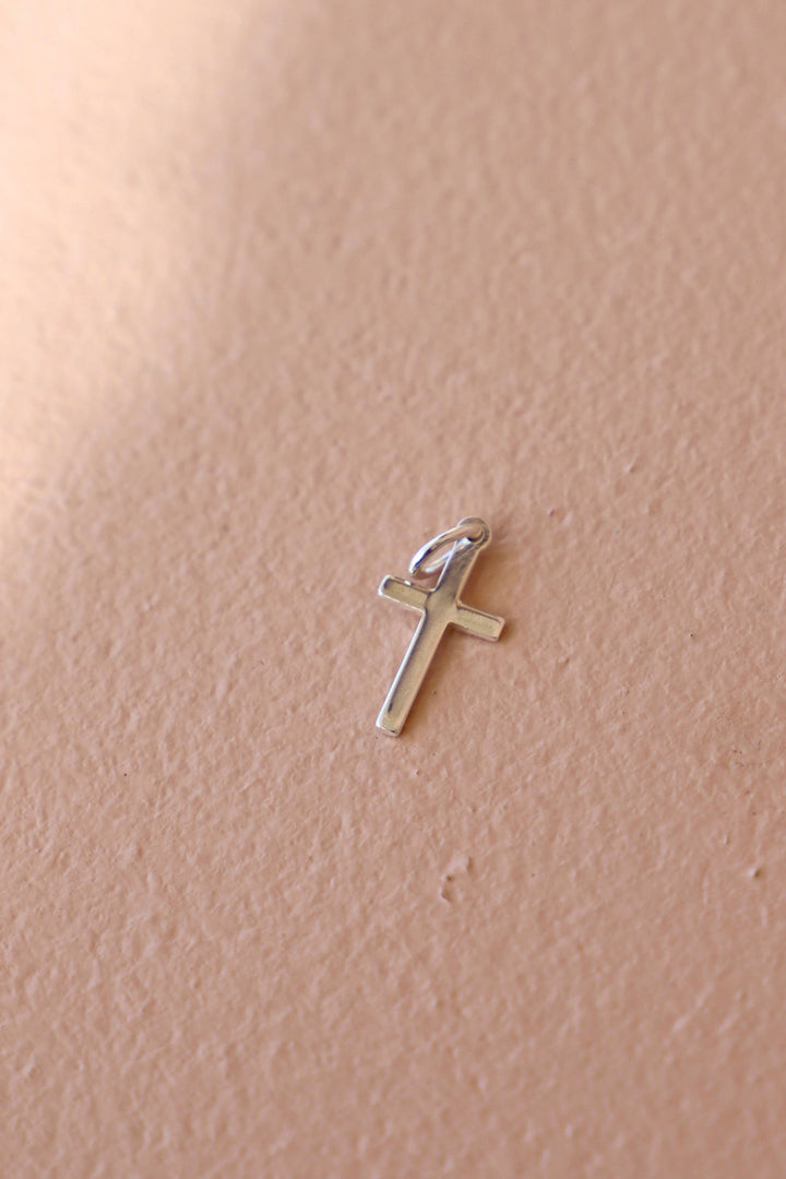 Silver Cross Charm
