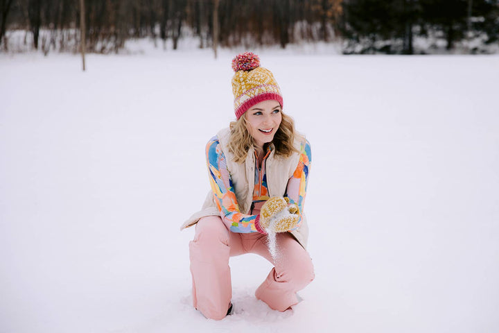 Novelty Nordic Hat in Yellow