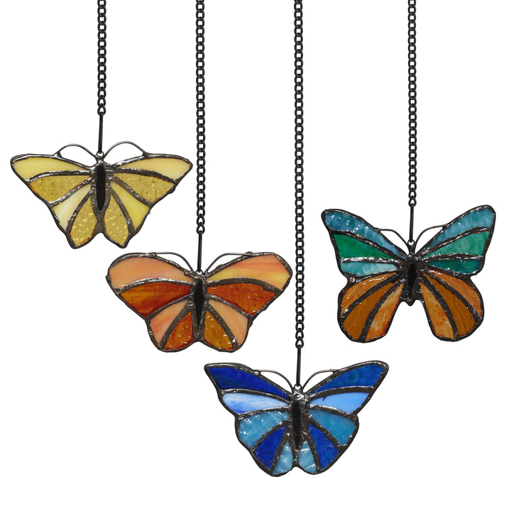 Butterfly Stained Glass Suncatcher, 4 Colors