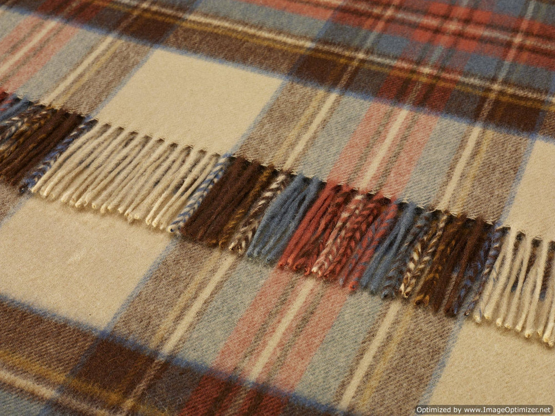 Antique Dress Stewart Lambswool Throw