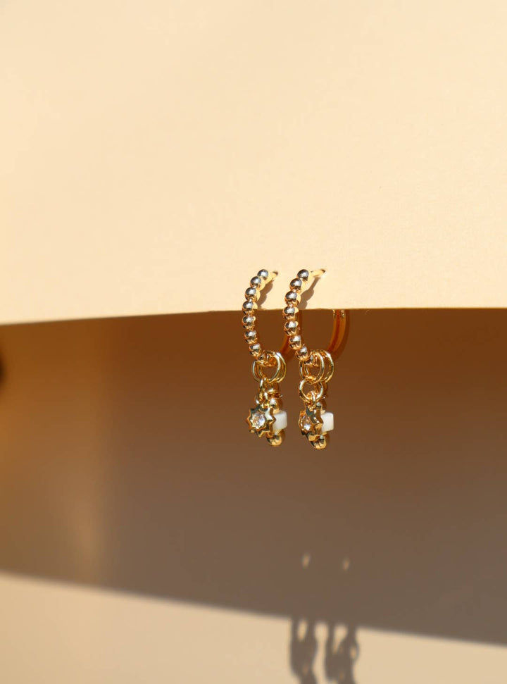 Soft Blue Charm Earrings