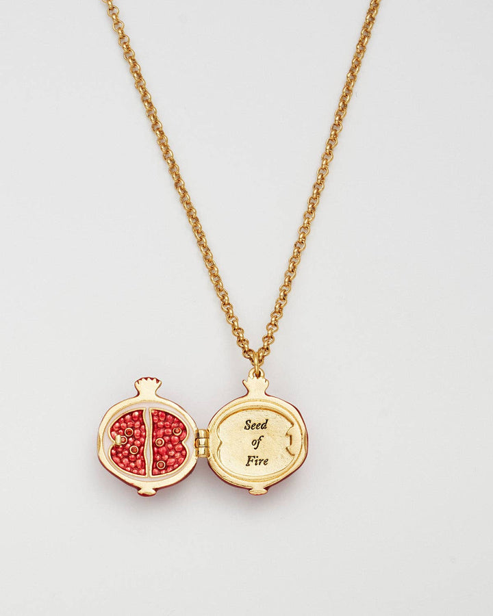 Pomegranante Locket Necklace