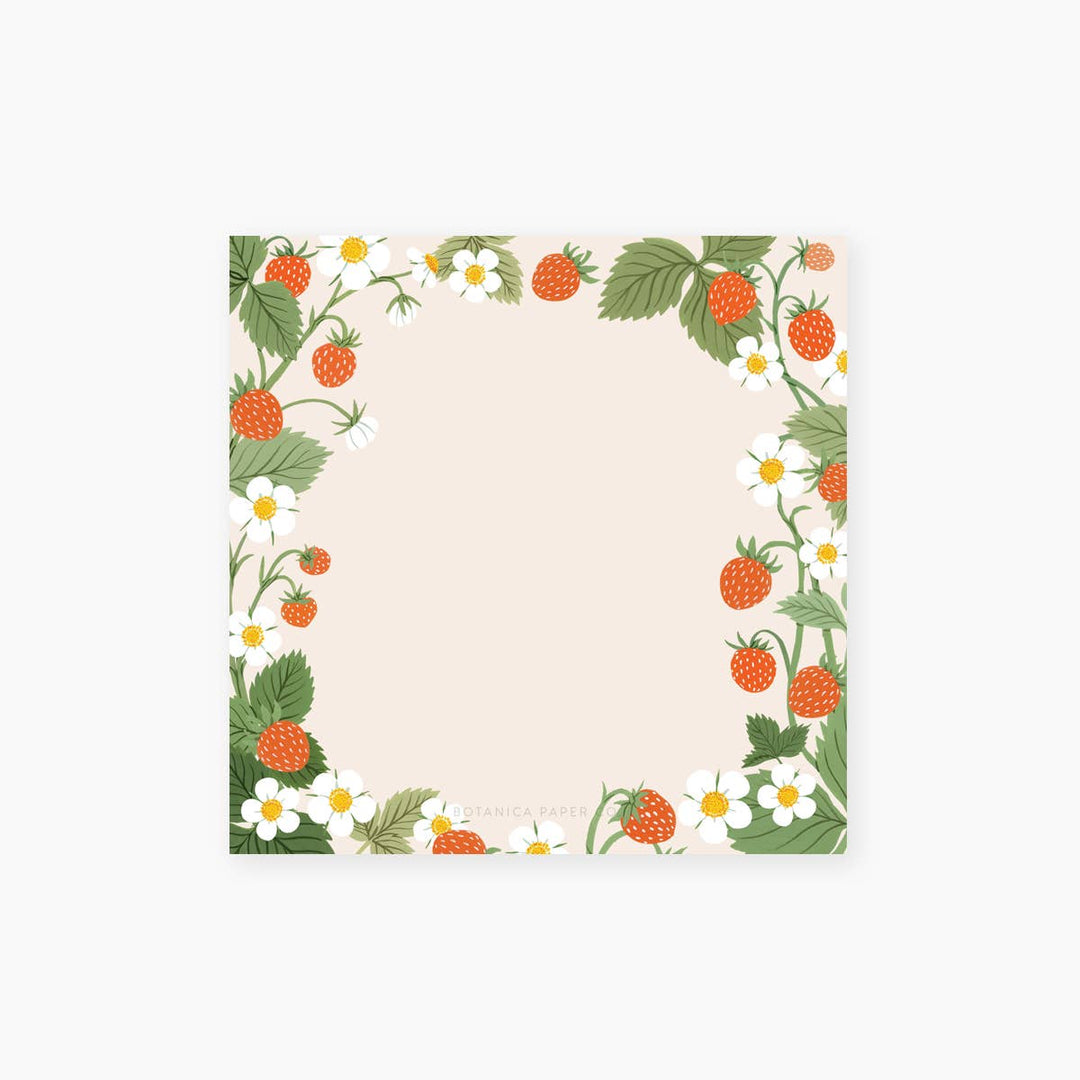 Wild Strawberries Notepad