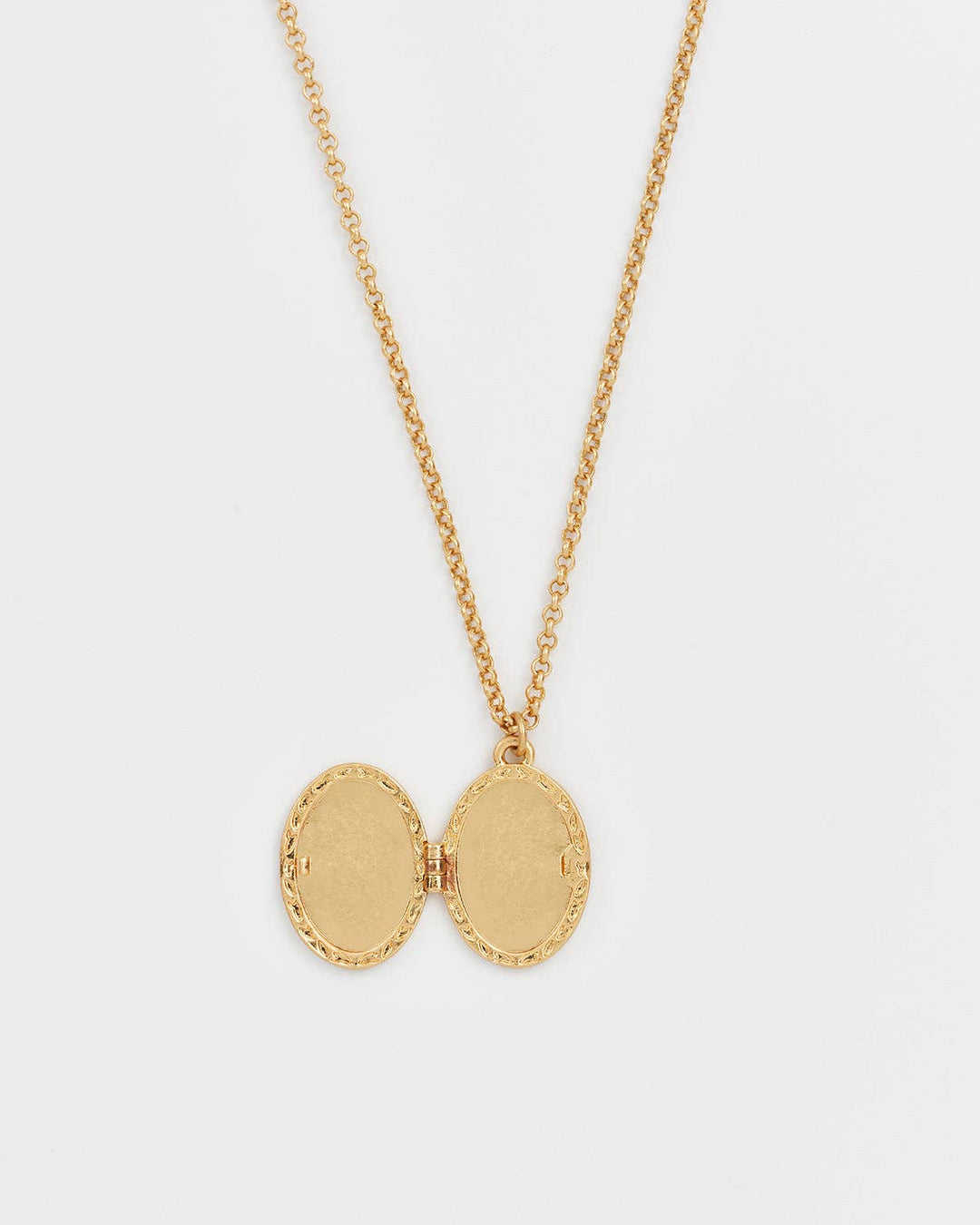 Robin &amp; Blackberry Oval Locket Necklace
