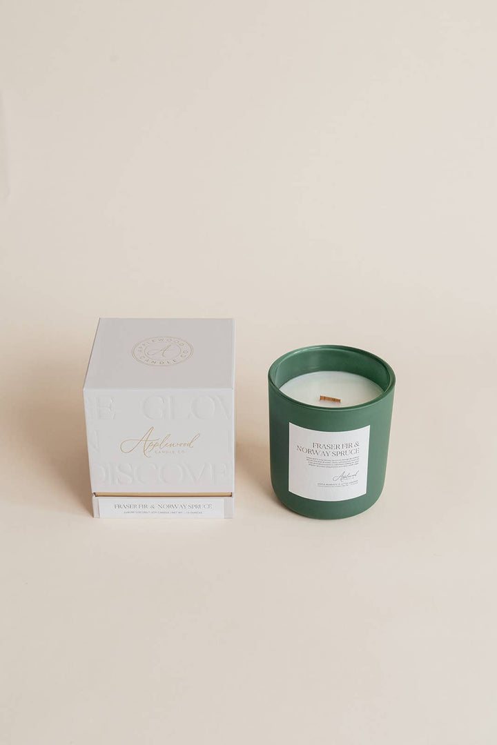 Fraser Fir &amp; Norway Spruce Luxury Candle, Made in Michigan