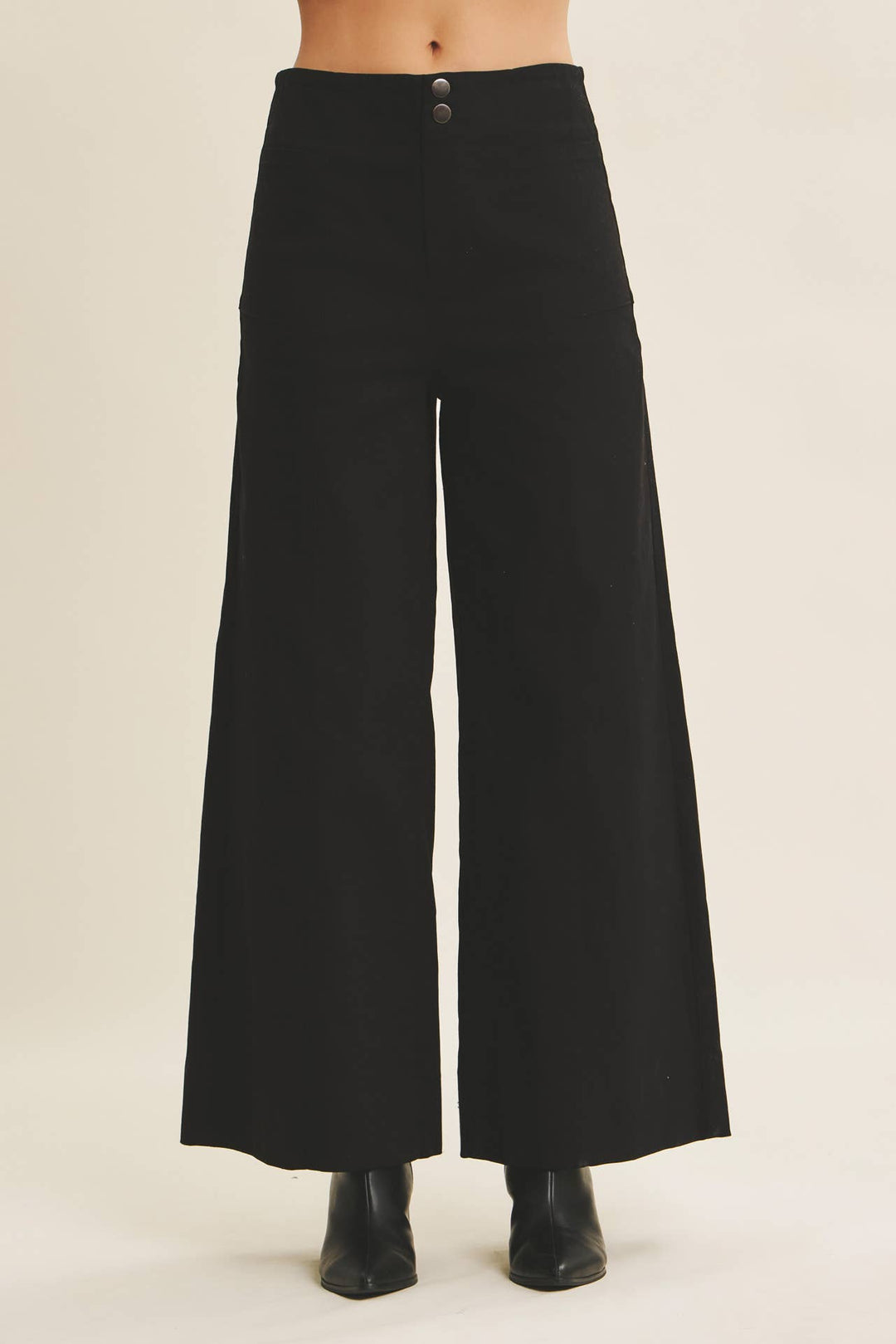Everyday Essential Stretchy Wide-Leg Pants -2 Colors