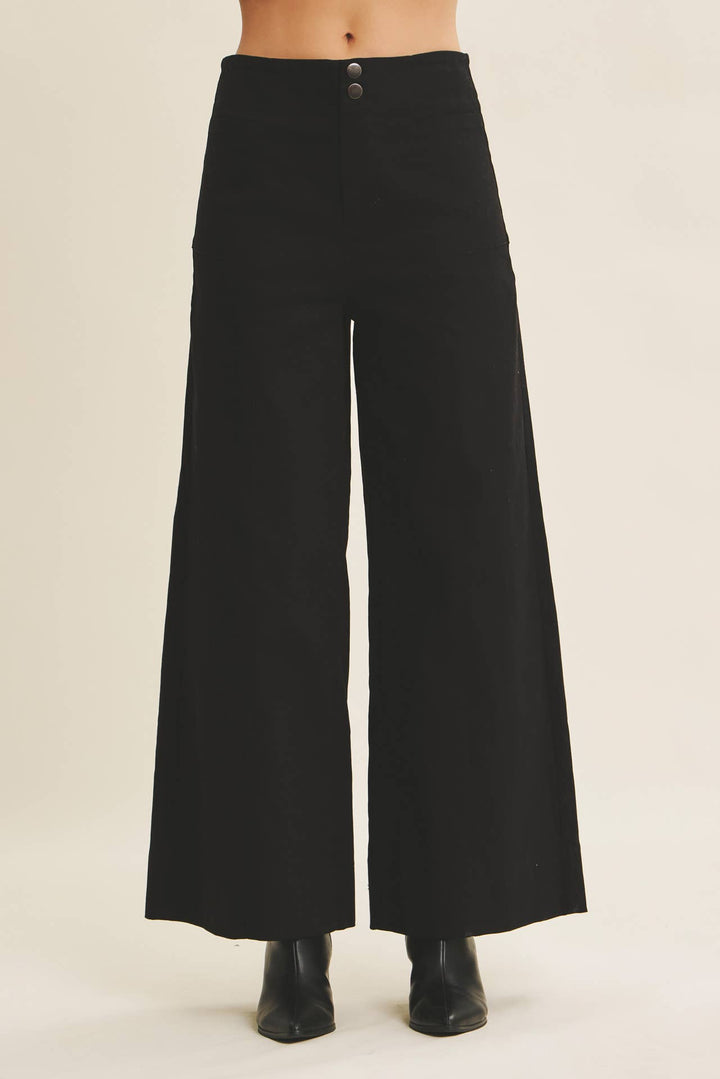 Everyday Essential Stretchy Wide-Leg Pants -2 Colors